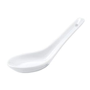 Porcelain spoon white 