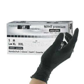 Handschuhe Nitril 
schwarz L 