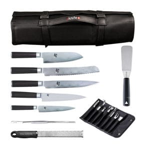 Knife bag imitation leather equipped 