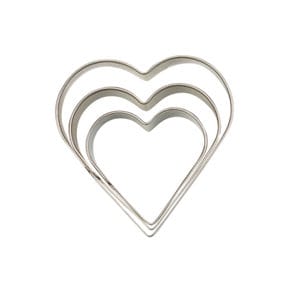 Cookie cutter
Hearts Set of 3 large 
