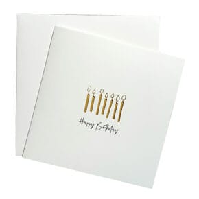 Folded card mini candles
Happy Birthday 