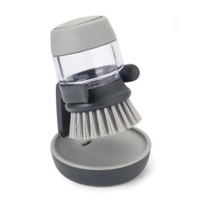 Knob brush with dispenser grey 