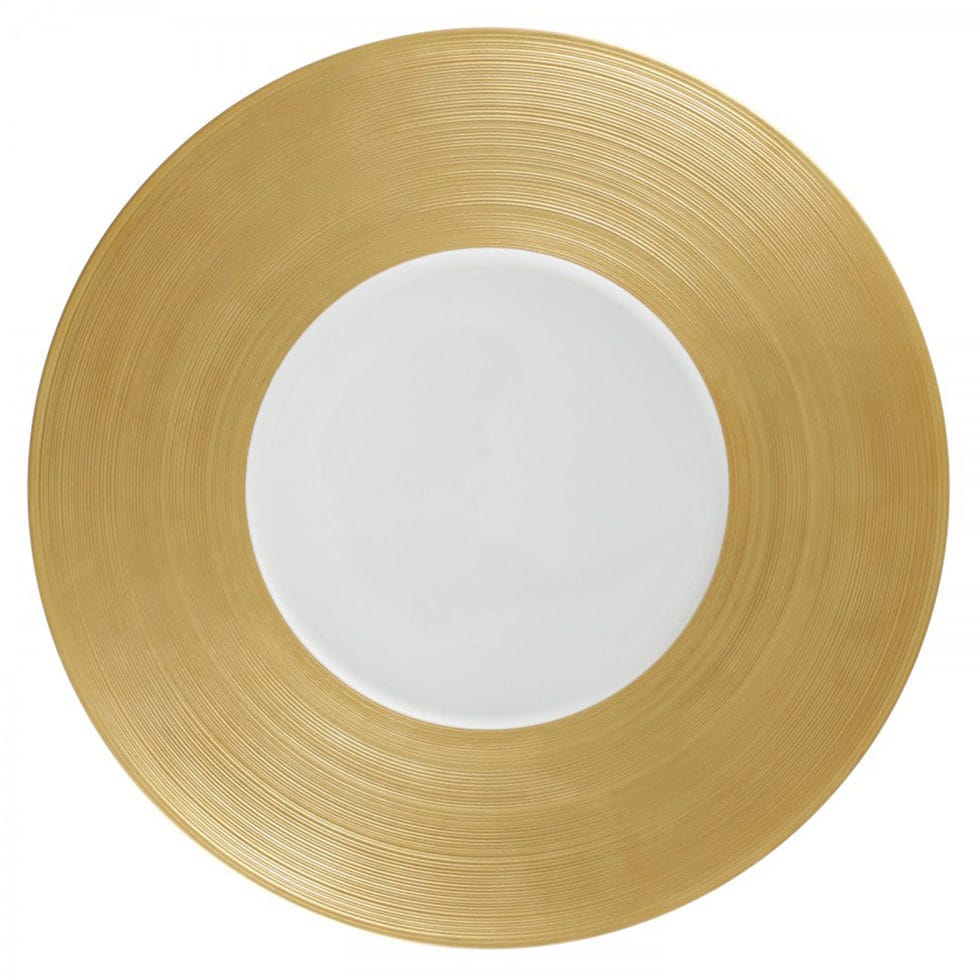 HEMISPHERE GOLDRound plate 32 cm 