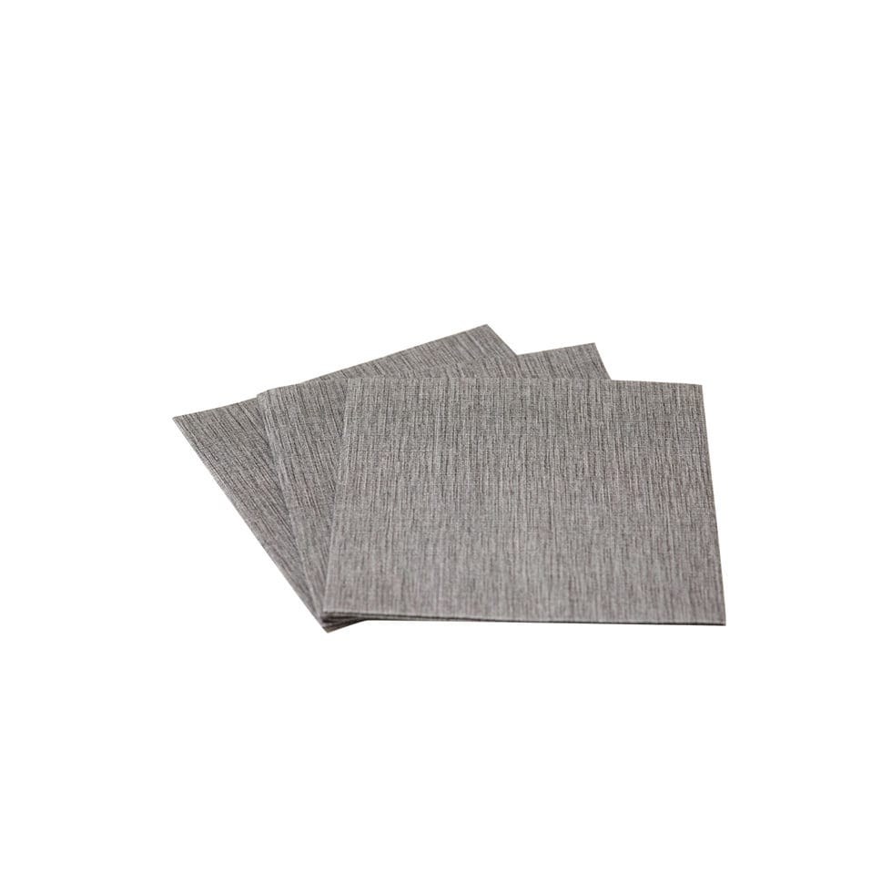 Serviettes en papier 25x25 gris foncé 