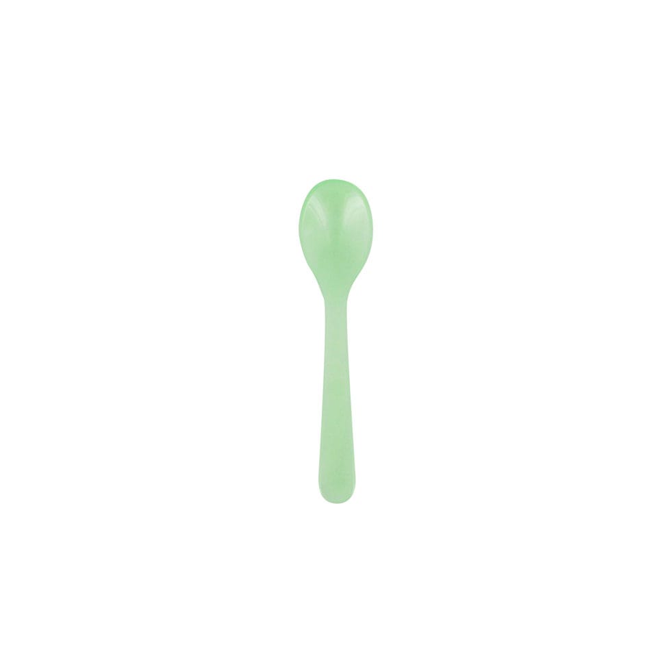 Egg spoon acrylic glass apple green 