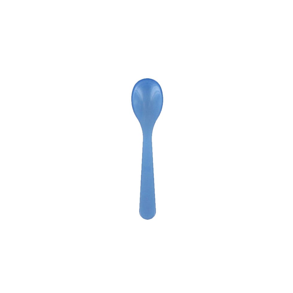 Egg spoon acrylic glass dark blue 