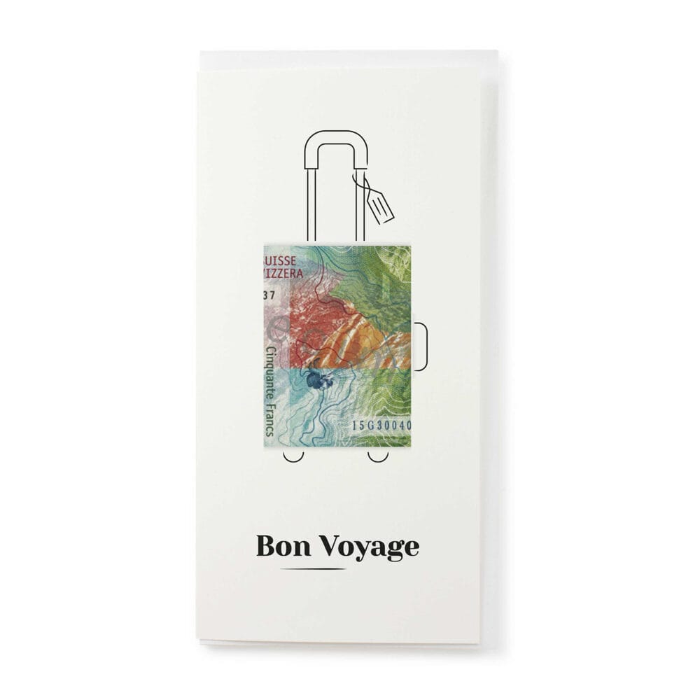 carte pliée
"Bon Voyage" 