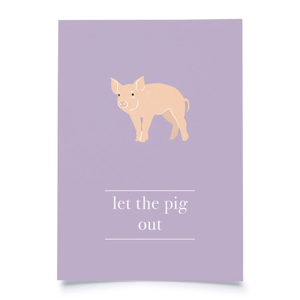 Postcard D`English
Pig 
