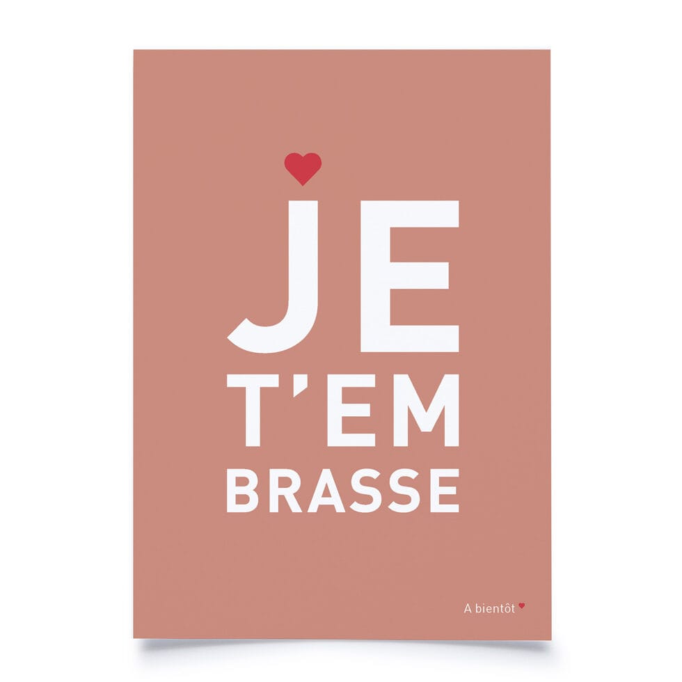 Carte postale
"Je t`embrasse" 