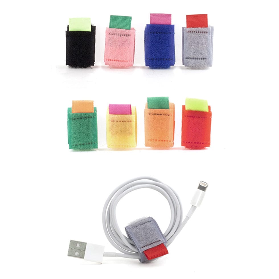 Cable Binder colored 8 pcs. 