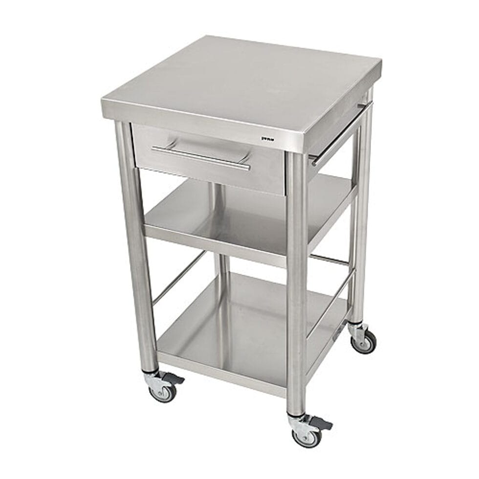 Kitchen trolley stainless steel1 drawers50 x 50 