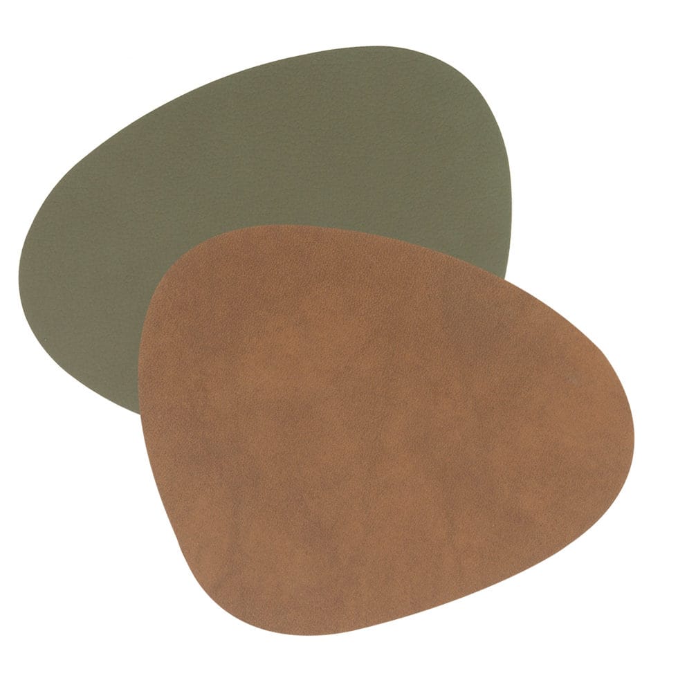 Tischset 
grün/natur curve 37x44 