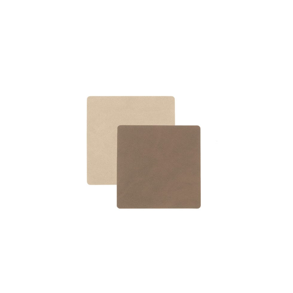 Dessous de verre
beige/marron carré 10x10 