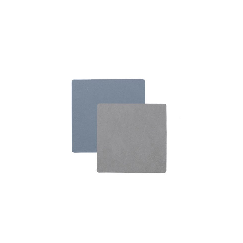 Dessous de verre
bleu clair/gris clair carré 10x10 