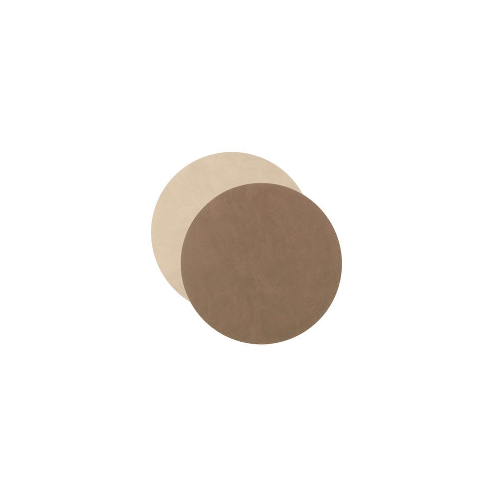 Glass Coaster
beige/brown round 10cm 