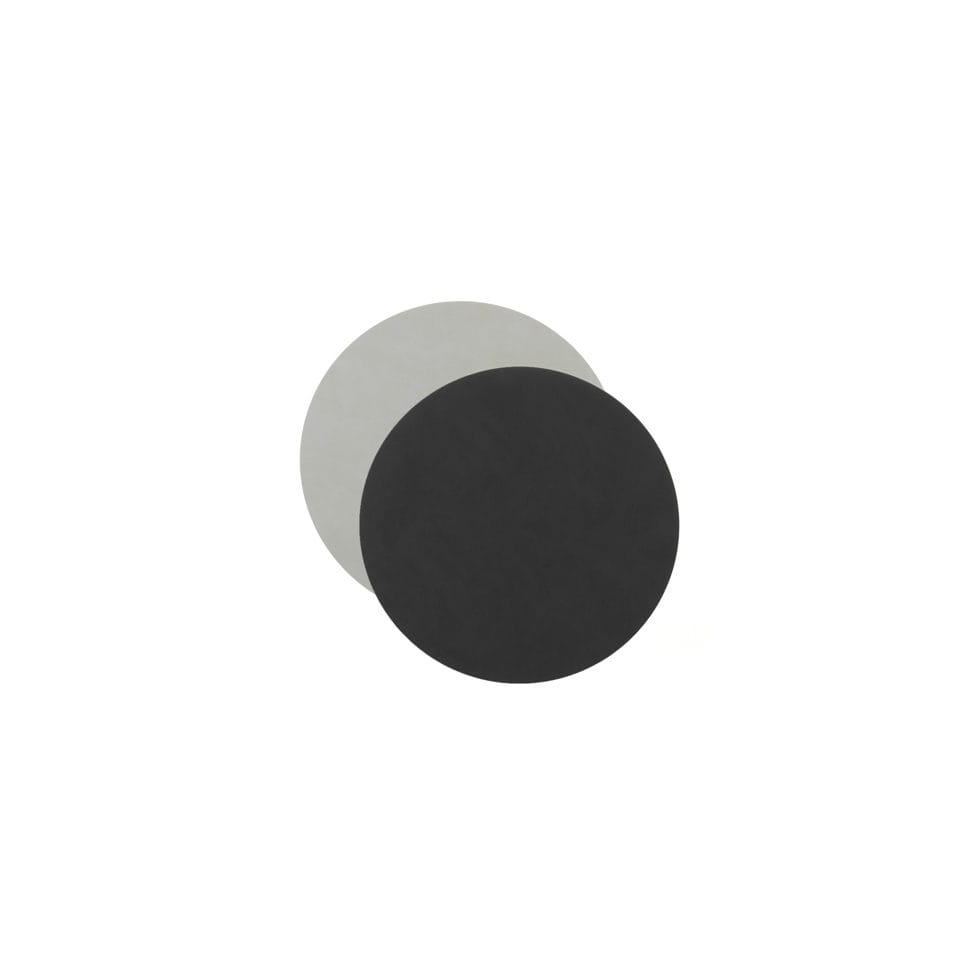 Dessous de verre
noir/blanc rond 10cm 