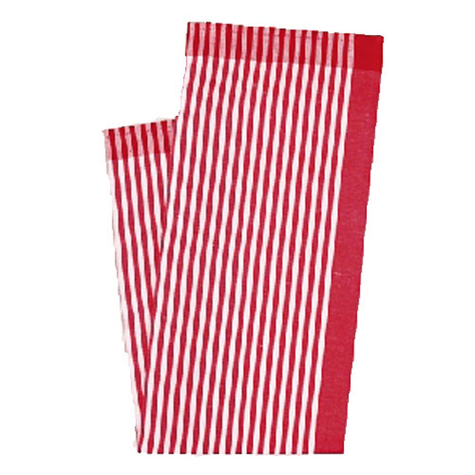 Kitchen towel, stripes red 
