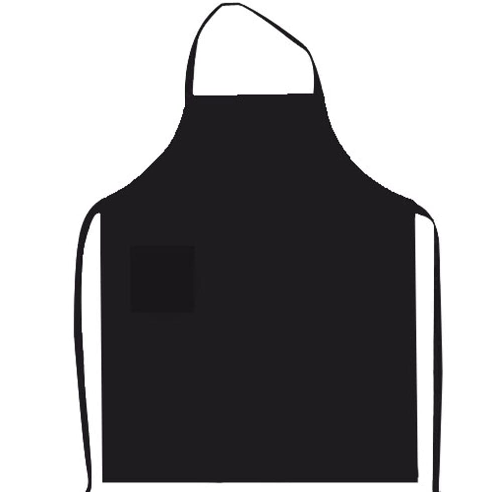 Black bib apron 
