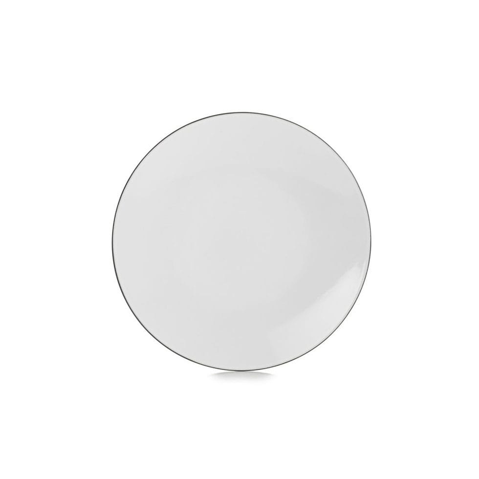 Plate flat white 21 cm 