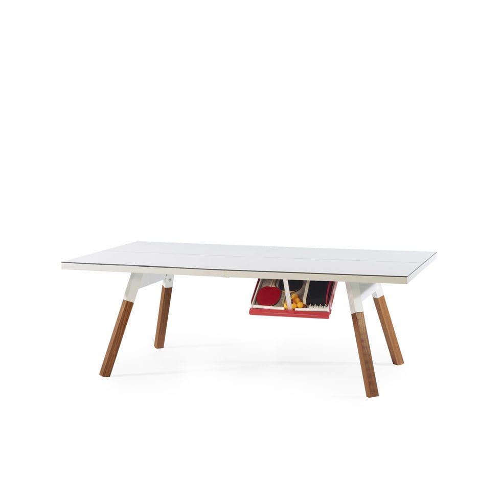 Table de ping-pong blanche220 cm 