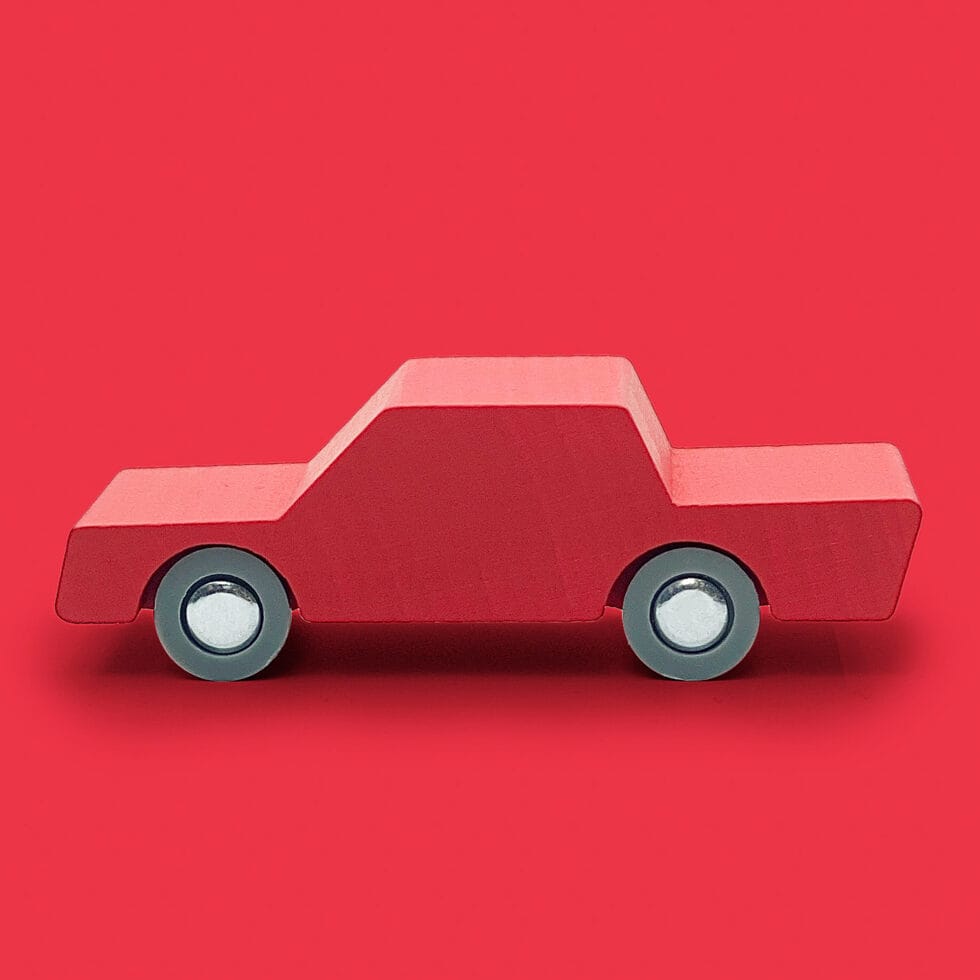 Wooden car
red 