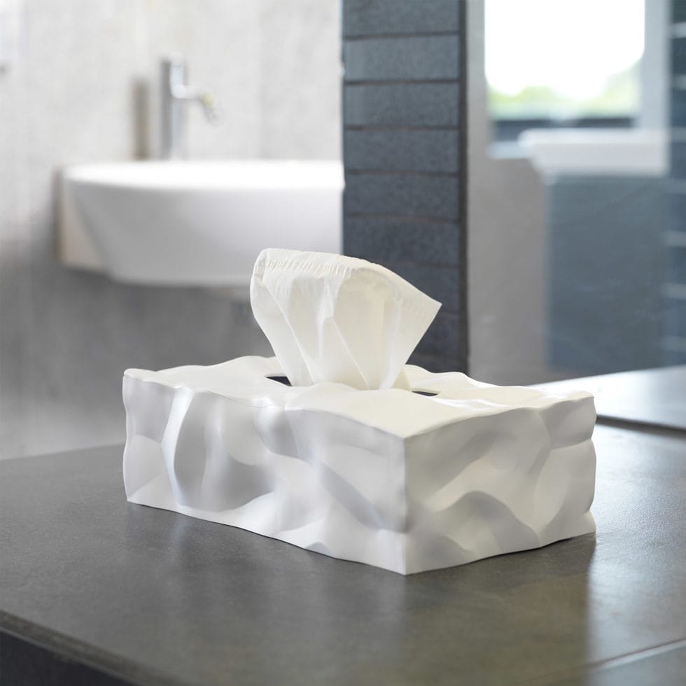 Kleenex Box "Wipy" white
rectangular 