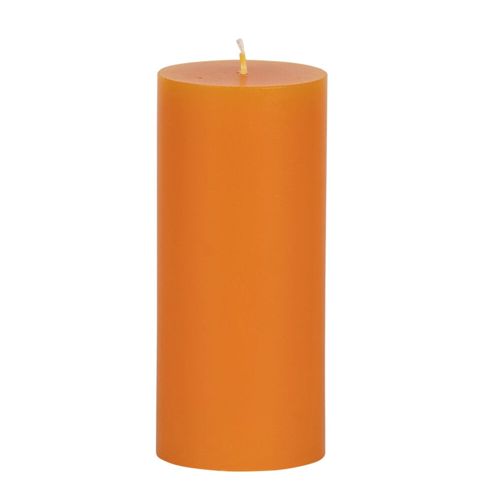 Bougie cylindrique de 18 cm
orange 
