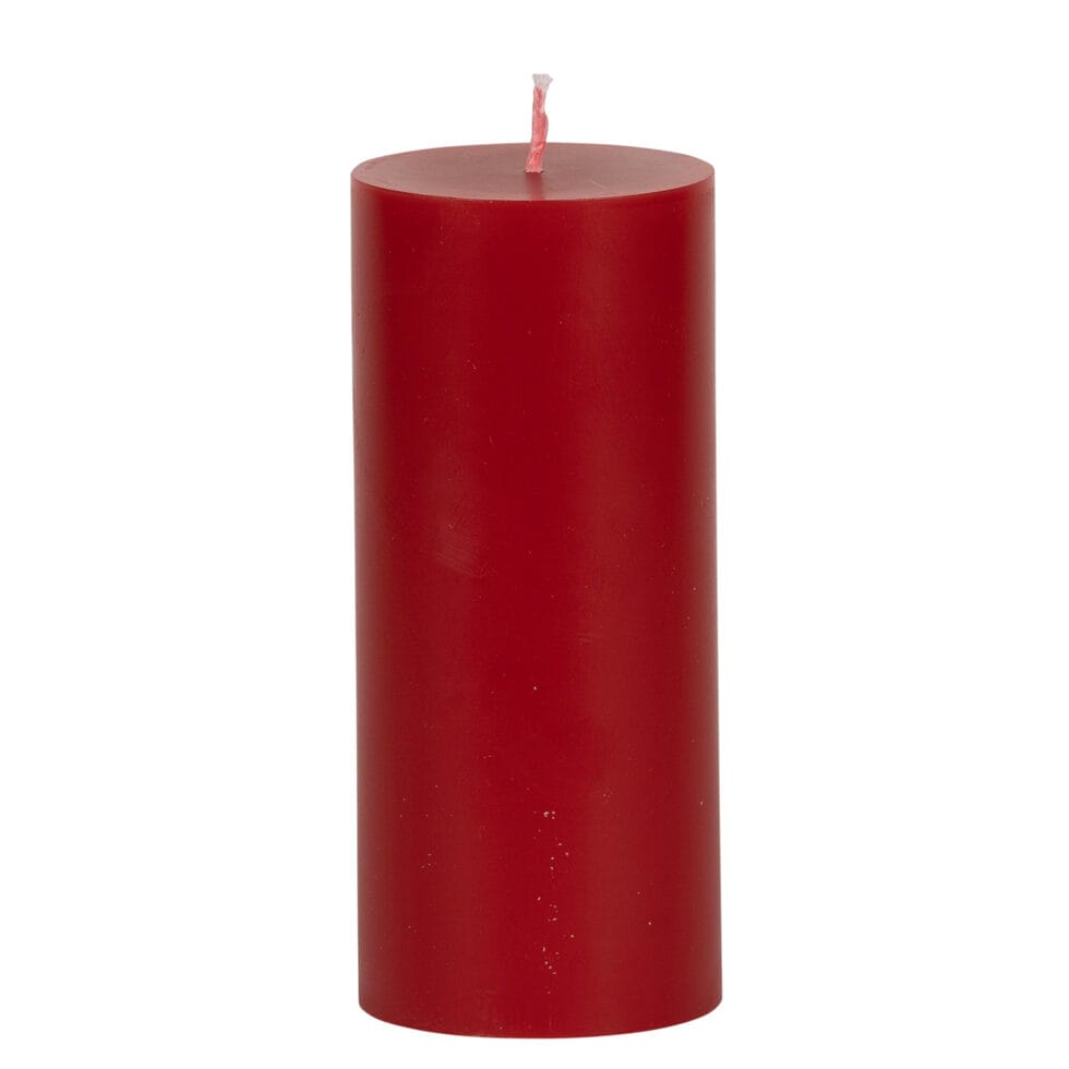 Bougie cylindrique de 18 cm
rouge 
