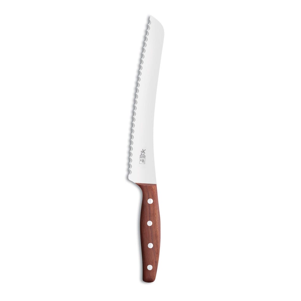 Bread knife for left and right handers
22.5 cm plum wood 
