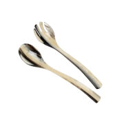 Salatbesteck Acrylglas 
Horn 