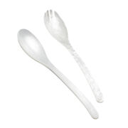 Salatbesteck Acrylglas 
Perlmutt 