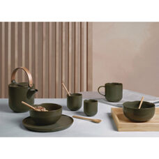 Espressotasse mit Unterteller 
olive 