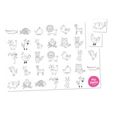 Bloc de sets de table
Coloriage de mémo 