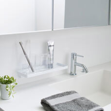 Tablette salle de bain à coller
blanc 