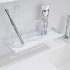 Tablette salle de bain à coller
blanc 