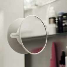 Miroir avec ventouse grossissement 15x blanc 