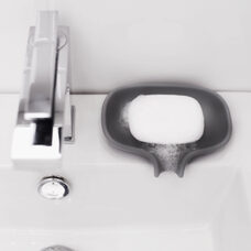 Porte-savon gris grand modèle 