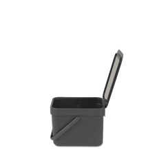 Abfalleimer Sort & Go dunkelgrau 6lt 