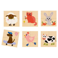 Puzzle Tiere Würfel 