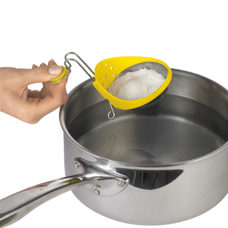 Eierpochierer 2er Set weiss/gelb 