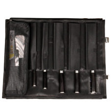 Poche porte-couteaux en similicuir pour 5 couteaux 