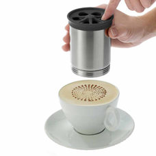 Agitateur à cacao/décoration avec 4 inserts 