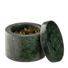 Salzgefäss Marmor
grün 