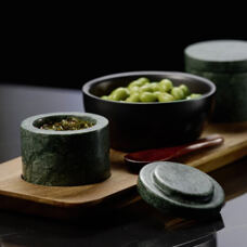 Salzgefäss Marmor
grün 