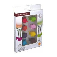 Marqueurs de verre Poissons
8 pièces 