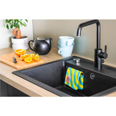 Cloth holder for sink black 