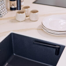 Cloth holder for sink black 