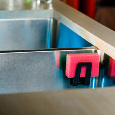 Sponge holder for sink black 