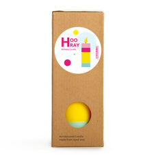 Stumpenkerze Hurra Geburtstag 