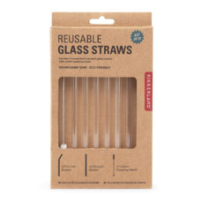Drinking straws
Glass clear 6 pcs. 